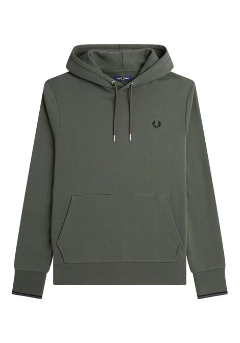Sweatshirt With Hood And Double Stripe FRED PERRY FRED PERRY | sweaters | M2643638